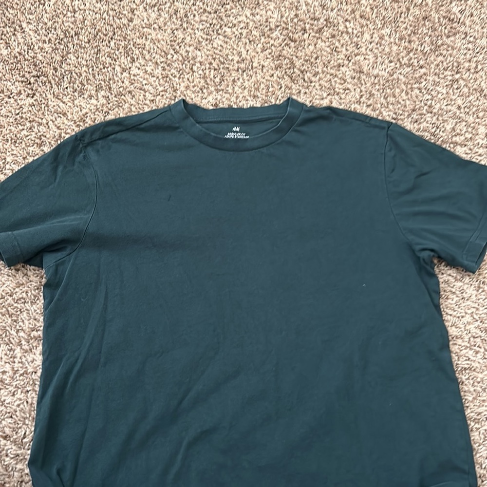 H&M Men basic tee - S green - Picture 5 of 5